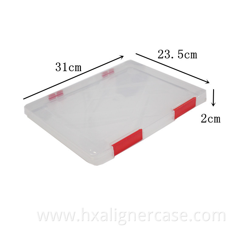 Portable Clear Storage PP Plastic File Box